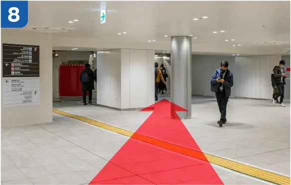 JR大阪駅中央口からの道順c-8